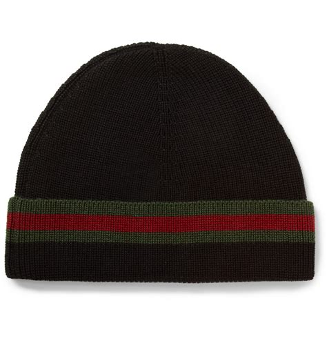 gucci black beanie|gucci hats for men.